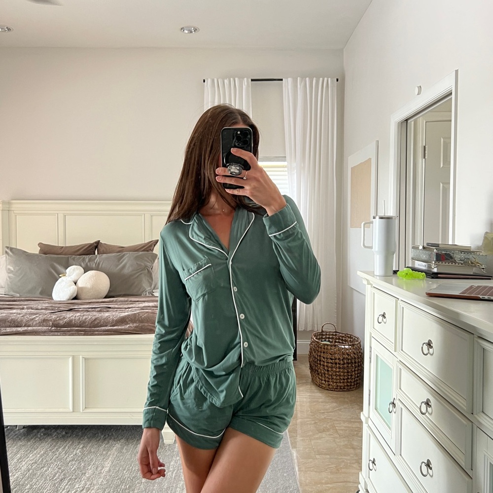 Birdy Grey Green Pajama Set